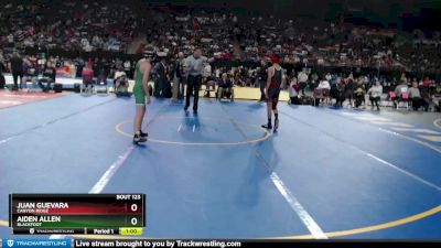 4A 98 lbs Cons. Round 1 - Juan Guevara, Canyon Ridge vs Aiden Allen, Blackfoot