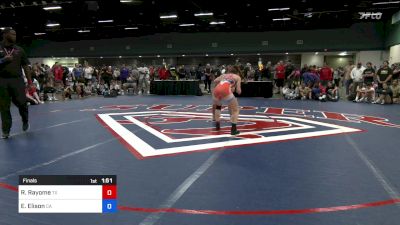 118 lbs Final - Riley Rayome, TX vs Epenesa Elison, CA