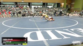 106 lbs Quarterfinals (8 Team) - Owen Collier, CUSHING vs Allstar Lee, JAY