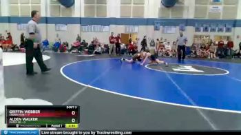 85 lbs Placement (4 Team) - Alden Walker, Mater Dei vs Griffin Webber, Crown Point