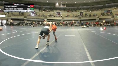 107 Championship Bracket Champ. Round 2 - Grayson Schroeder, Zumbrota-Mazeppa vs Luke Stevens, Farmington