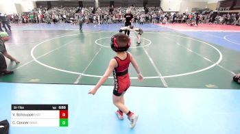 51-T lbs Round Of 16 - Valentino Schouppe, Lehighton vs Carsen Conner, Shore Elite Wrestling Club