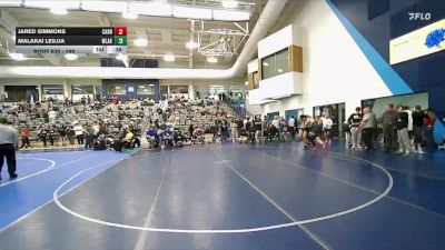 285 lbs Cons. Round 3 - Malakai Leilua, Westlake vs Jared Simmons, Carbon