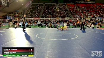 2A 106 lbs Semifinal - Kaden Schaff, Nezperce vs Colton Storey, Kellogg