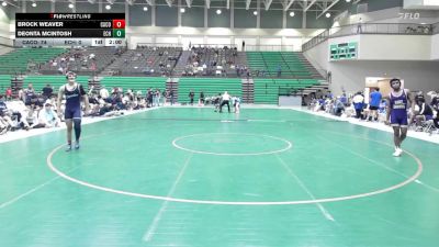 157 lbs Round 1 (16 Team) - Brock Weaver, Camden County vs Deonta McIntosh, East Coweta HS