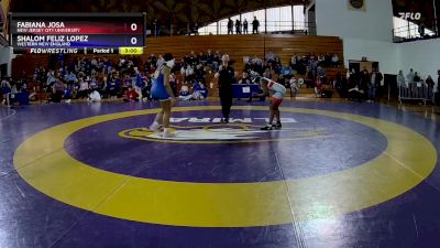 180 lbs Cons. Semi - Fabiana Josa, New Jersey City University vs Shalom Feliz Lopez, Western New England