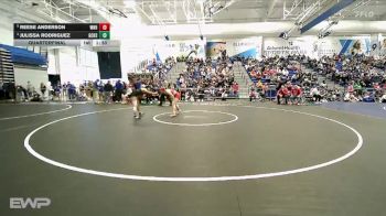 120 lbs Quarterfinal - Reese Anderson, Wichita-North HS vs Julissa Rodriguez, Garden City