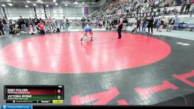 121-127 lbs Cons. Semi - Victoria Byrne, Deschutes Mat Club vs Zoey Pulver, Takedown Express WC