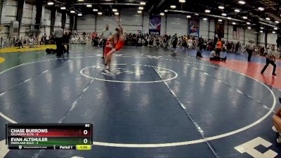 80 lbs Rd# 2 10:30am Friday - Chase Burrows, Oklahoma Elite vs Evan Altshuler, Maryland GOLD