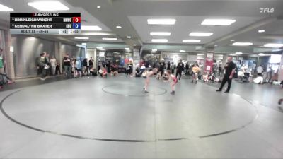 49-54 lbs Round 5 - Kendalynn Baxter, Grizzly Wrestling Club vs Brinnleigh Wright, Mountain Man Wrestling Club