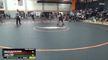 120 lbs Cons. Round 2 - Hailae Blocklinger, Dubuque Senior vs Tamla Paw, Waterloo West