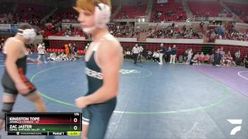 175 lbs Quarters & 1st Wb (16 Team) - Zac Jaster, Comal Smithson Valley vs Kingston Tope, Amarillo Caprock