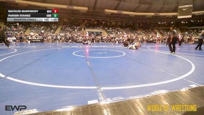 92 lbs Quarterfinal - Macklen Marksbury, Michigan Premier Wrestling Club vs Parker Stanisz, Howe Wrestling School