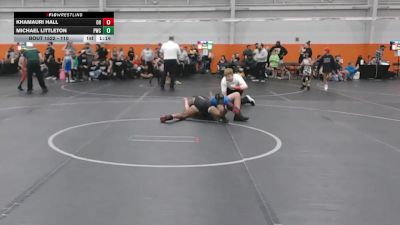 110 lbs 3rd Place Match - Michael Littleton, PWC vs Khamauri Hall, Ohio Heroes
