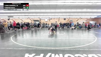 135 lbs Consi Of 8 #2 - John Cornwell Jr., Owego vs Weston Nicol, Honeoye Falls