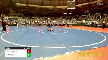 40 lbs Round Of 16 - Grayson Mortimer, Lions Wrestling Academy vs Cruz Montez, Steel City Relaoded