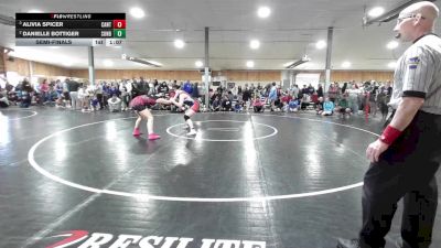 158 lbs Semifinal - Alivia Spicer, Canton vs Danielle Bottiger, Sunbury