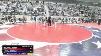 62 lbs Champ. Round 2 - Julianna Kilroy, WA vs Hanna Errthum, WI