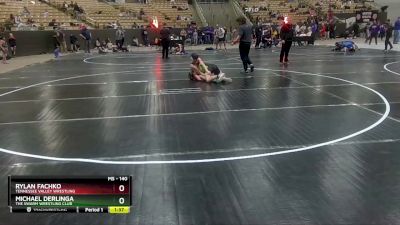 140 lbs Cons. Round 2 - Rylan Fachko, Tennessee Valley Wrestling vs Michael Derlinga, The Swarm Wrestling Club
