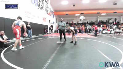 130-140 lbs Rr Rnd 1 - Jace Brogdon, Raw Wrestling Club vs Jax Reeves, Checotah Matcats