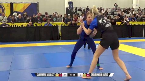 Sadie Marie Durio vs Kara Marie Vislosky 2024 World IBJJF Jiu-Jitsu No-Gi Championship