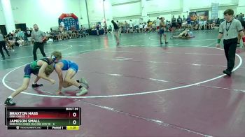 120 lbs Round 5 (16 Team) - Braxton Hass, Iowa Gables vs Jameson Small, Nebraska Green Machine (Dev B)