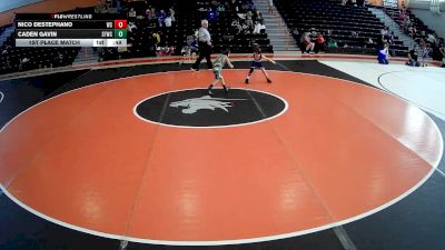 55 lbs 1st Place Match - Caden Gavin, Swamp Fox Wrestling Club vs Nico DeStephano, WPA Spartans