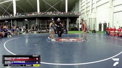 124 lbs Round 1 (8 Team) - Brandylee Christenson, Minnesota vs Isabella Easterling, Arkansas