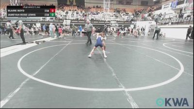 43-49 lbs Rr Rnd 1 - Blaire Boyd, Standfast vs Jameyah-Rose Lewis, Standfast