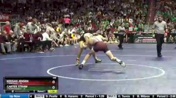 138 lbs Quarterfinal - Carter Straw, 2-Independence vs Keegan Jensen, 7-Winterset
