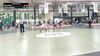 125 lbs Consi Of 4 - Dale O'Blia, Princeton vs Colby McBride, App State - UNATT