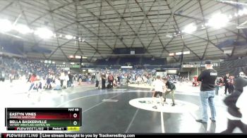 36-39 lbs Quarterfinal - Eastyn Vines, Maddogs Wrestling vs Bella Baskerville, Victory Wrestling-Central WA