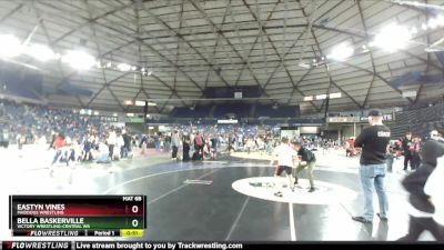 36-39 lbs Quarterfinal - Eastyn Vines, Maddogs Wrestling vs Bella Baskerville, Victory Wrestling-Central WA