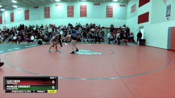 100 lbs Cons. Semi - Luci Hess, Crestwood vs Marlee Herbert, Marlington