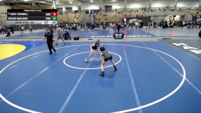 85 lbs Cons. Round 3 - Joey Spinell, Anabolic Army Wrestling Club vs Gavin Nielsen, Seymour Youth Wrestling Club