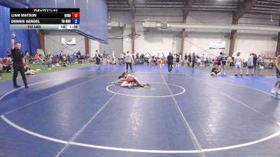 100 lbs Final - Liam Matson, Curby Grizzly Bears - HS vs Dennis Gendel, Triumph Maize - HS