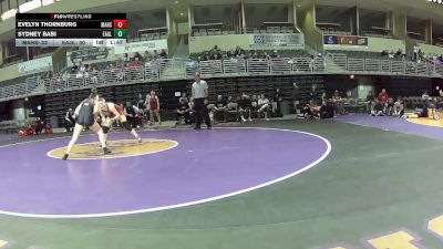 125 lbs Round 3 (3 Team) - Evelyn Thornburg, Manhattan HS vs Sydney Babi, Eaglecrest