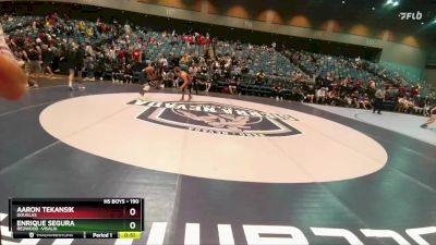 190 lbs Cons. Round 4 - Enrique Segura, Redwood -Visalia vs Aaron Tekansik, Douglas