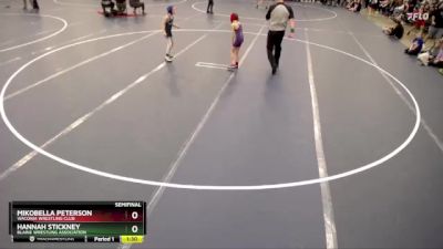 Semifinal - Mikobella Peterson, Waconia Wrestling Club vs Hannah Stickney, Blaine Wrestling Association