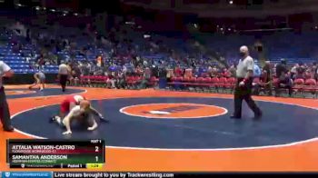 135 lbs Quarterfinal - Samantha Anderson, Hoffman Estates (Conant) vs Attalia Watson-Castro, Flossmoor (Homewood-F.)