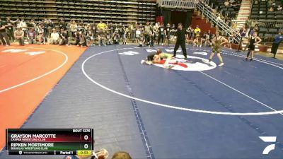 77 lbs Quarterfinal - Grayson Marcotte, Casper Wrestling Club vs Ripken Mortimore, Douglas Wrestling Club