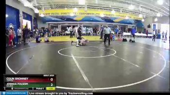 132 lbs Round 1 - Joshua Folsom, Deland vs Colin Snowney, Jupiter