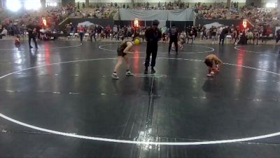 90 lbs Cons. Round 1 - Brayden Thompson, Clinton Dragon Youth Wrestling vs Zayne Hooper, Mcminn Tribe Wrestling