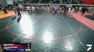 60 lbs Placement Matches (8 Team) - Mai Martinez, California vs Kinley Leonard, Idaho