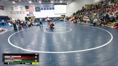 140 lbs Semifinal - Hannah Morbeto, Thunder Basin vs Adday Tewahade, Chadron Girls