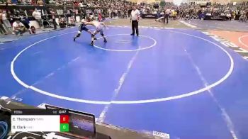 115 lbs Consi Of 32 #1 - Christopher Thompson, Pomolita Middle School Wrestling vs Dominick Clark, Middletown Wrestling Club