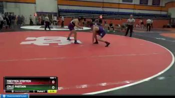 197 lbs 7th Place Match - Cruz Partain, Ozarks vs Treyten Steffen, Cornell College