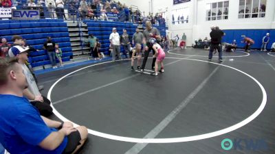 54-58 lbs Consi Of 4 - Piper Boren, Choctaw Ironman Youth Wrestling vs Emery Wolfe-Selby, Little Axe Takedown Club