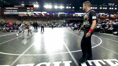 132 lbs Semifinal - Antonio Mills, Mill Creek vs Carlos Sainz, Somerset