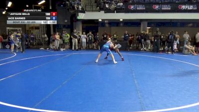 96 lbs Quarters - Aviyahn Mills, Treehouse Wrestling vs Jace Barnes, Team Donahoe